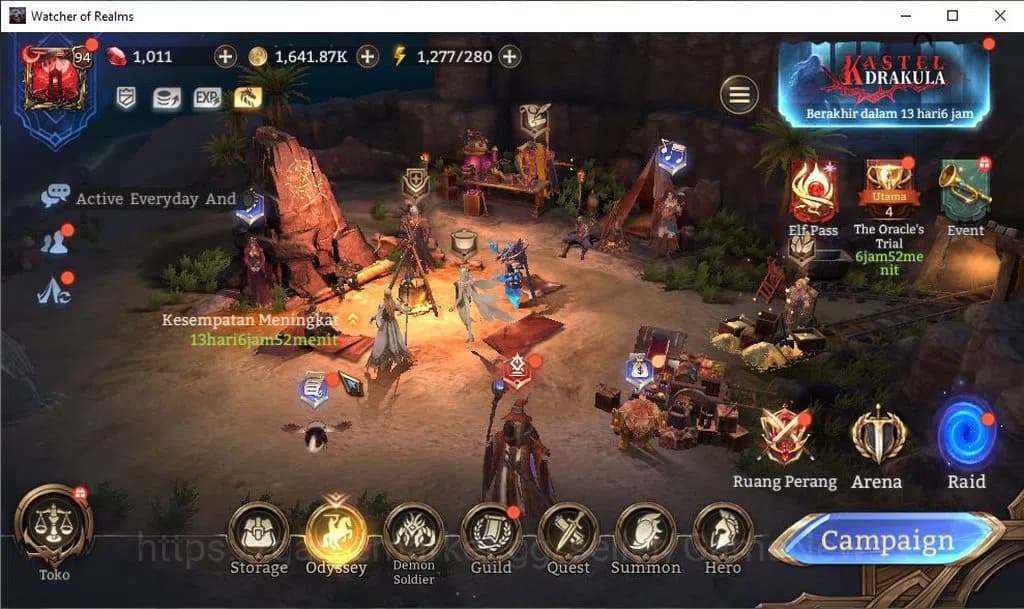 Watcher of Realms Accounts GLOBAL 60x|10,5M Power|15 Lord[ValderonA3,IngridA2 image 1