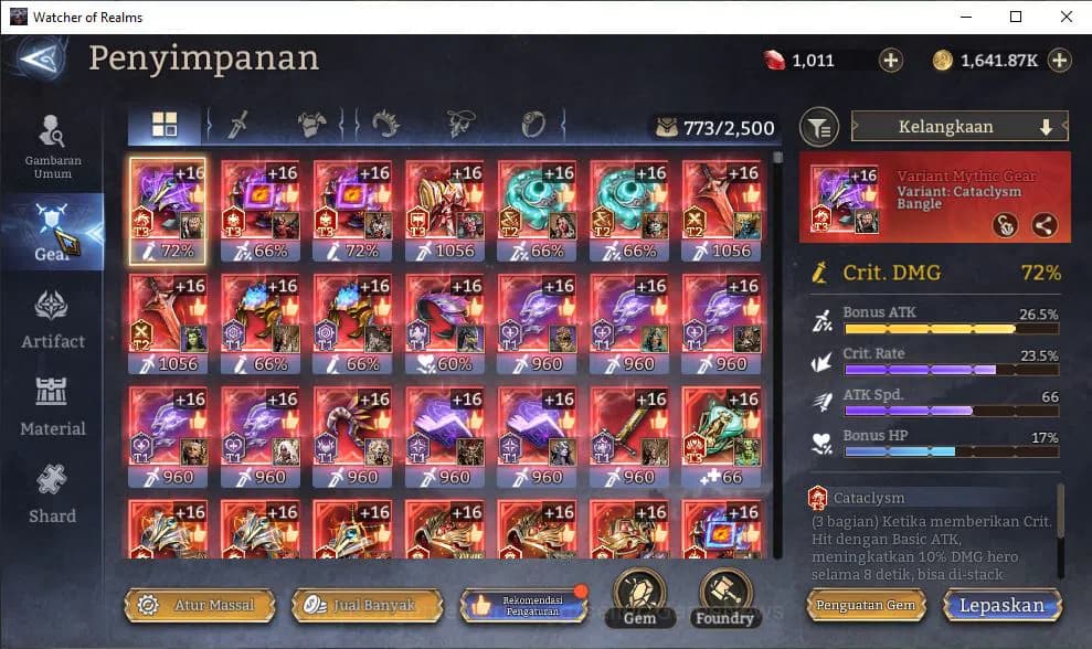 Watcher of Realms Accounts GLOBAL 60x|10,5M Power|15 Lord[ValderonA3,IngridA2 image 10