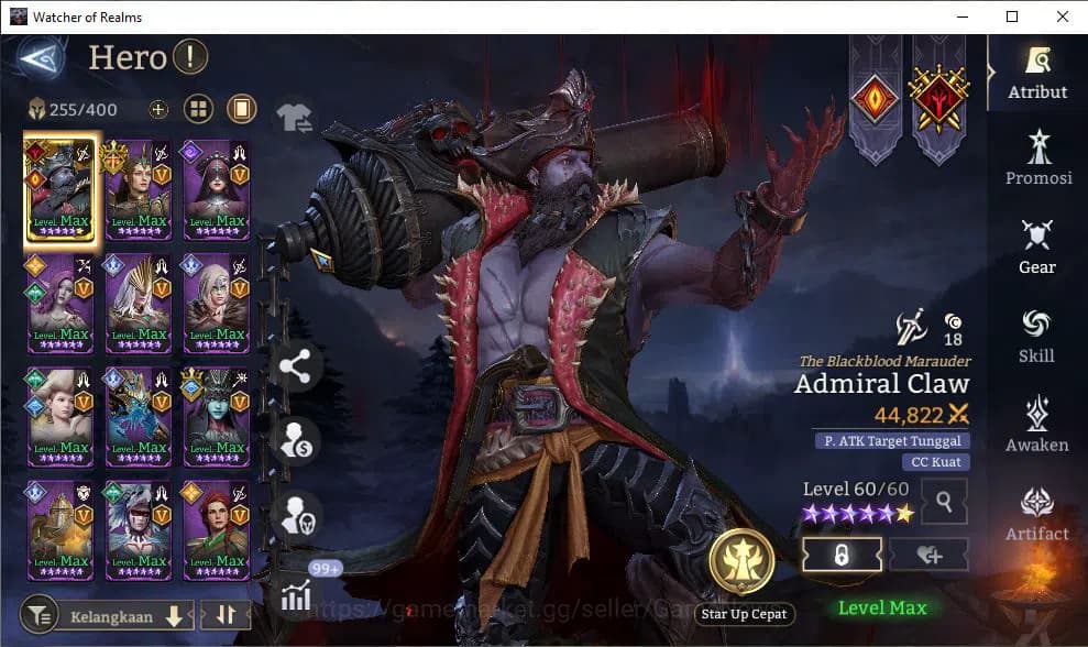 Watcher of Realms Accounts GLOBAL 60x|10,5M Power|15 Lord[ValderonA3,IngridA2 image 12