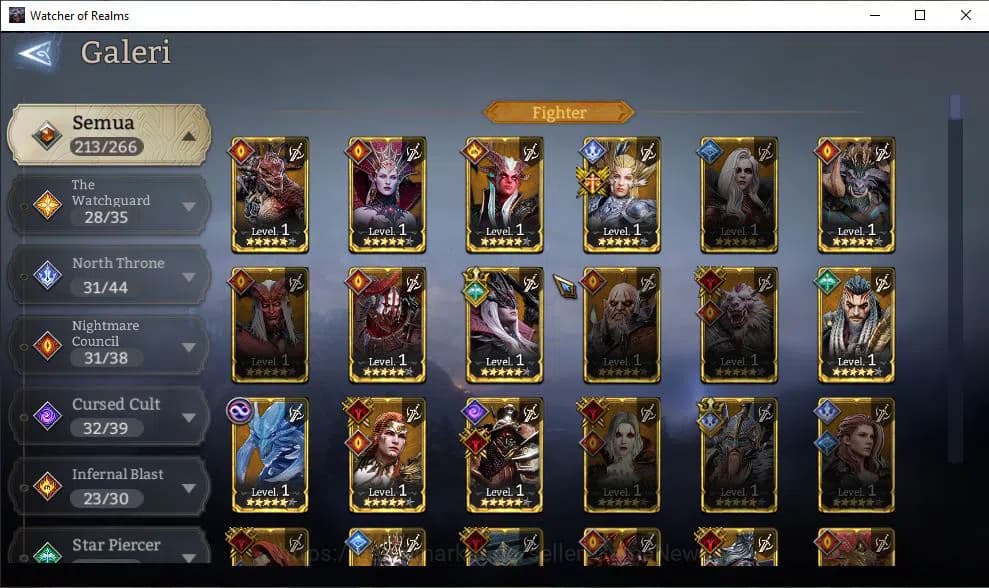 Watcher of Realms Accounts GLOBAL 60x|10,5M Power|15 Lord[ValderonA3,IngridA2 image 4