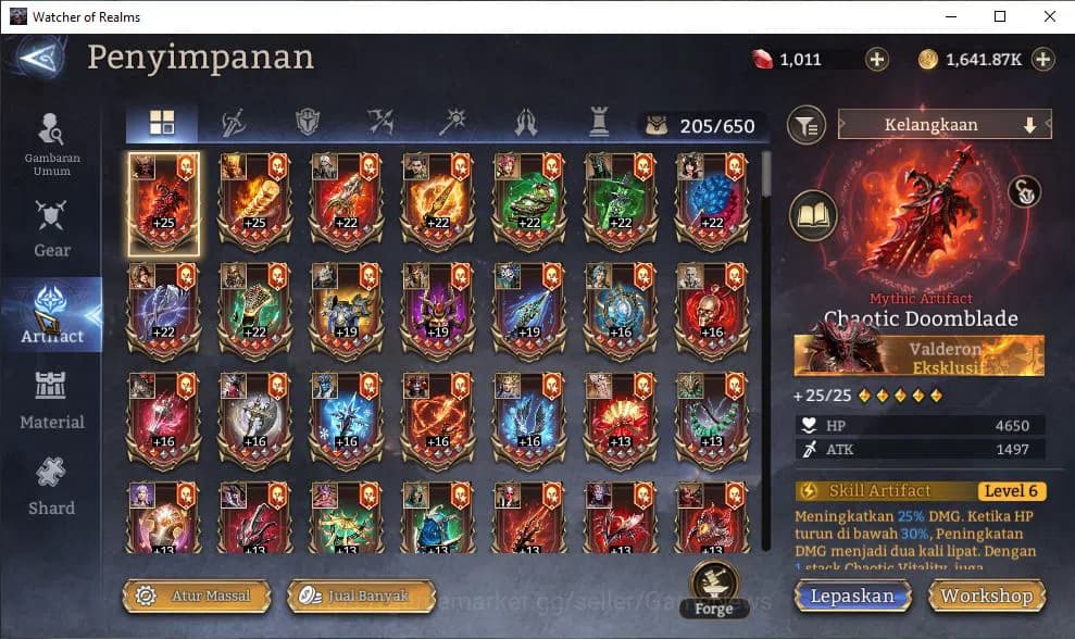 Watcher of Realms Accounts GLOBAL 60x|10,5M Power|15 Lord[ValderonA3,IngridA2 image 9