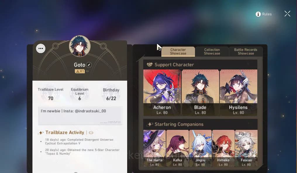 Honkai Star Rail Accounts ASIA|TL 70|DOT Team+2 Sign|14 Limited|[Casto,Acher image 10