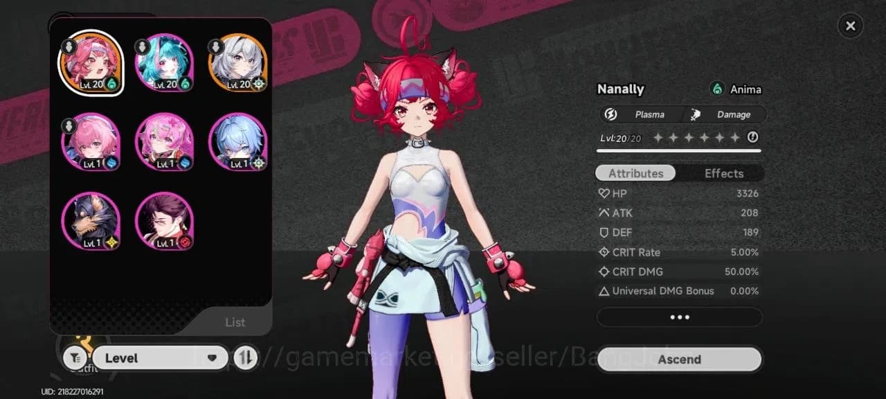 Neverness to Everness Accounts America | Lvl 7, 1 S Char Nanally + Skin + Glider, image 12
