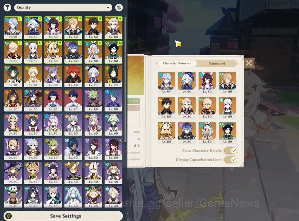 Genshin Impact Accounts ASIA|AR58|PreamTeam Varka|13Limited+3(*5Weapon)|Fl image 2