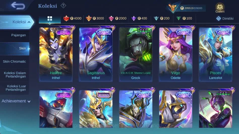 Mobile Legends: Bang Bang Accounts Global,Skin 578,Hero 132,Legnd(miya,saber,aluc,fre image 13