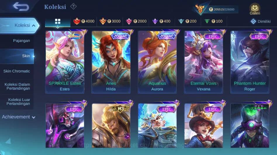 Mobile Legends: Bang Bang Accounts Global,Skin 578,Hero 132,Legnd(miya,saber,aluc,fre image 14