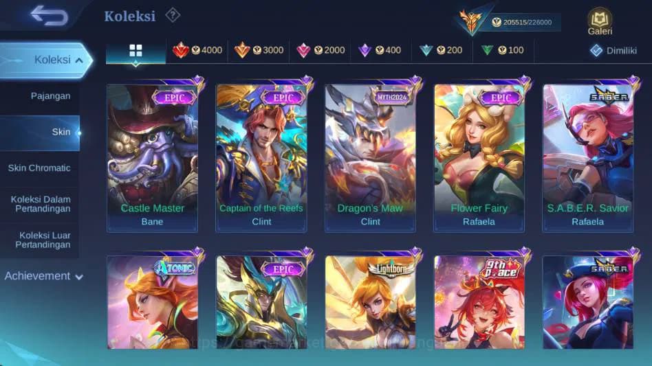 Mobile Legends: Bang Bang Accounts Global,Skin 578,Hero 132,Legnd(miya,saber,aluc,fre image 16