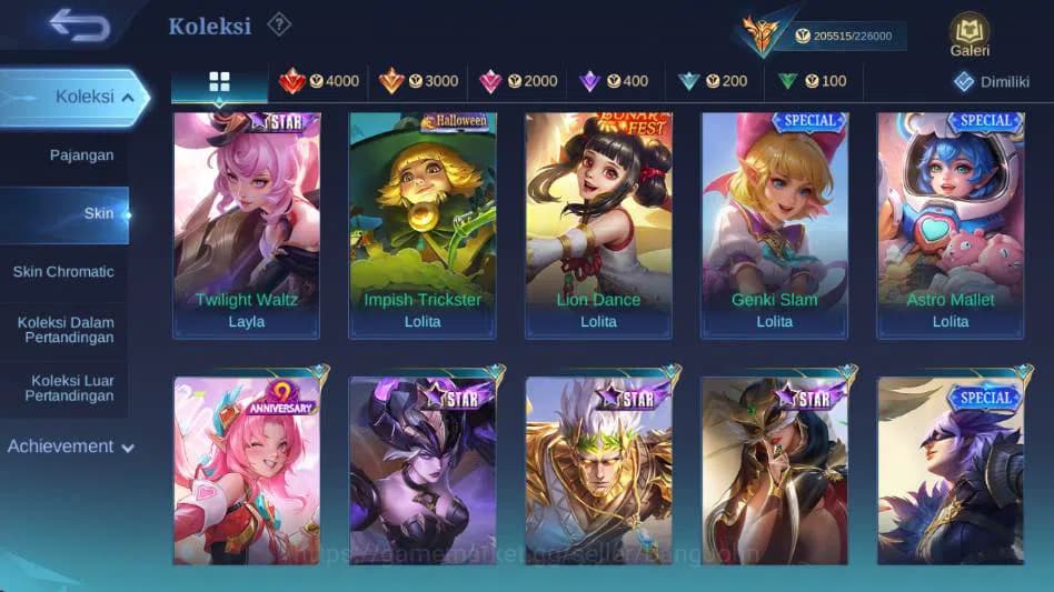Mobile Legends: Bang Bang Accounts Global,Skin 578,Hero 132,Legnd(miya,saber,aluc,fre image 6