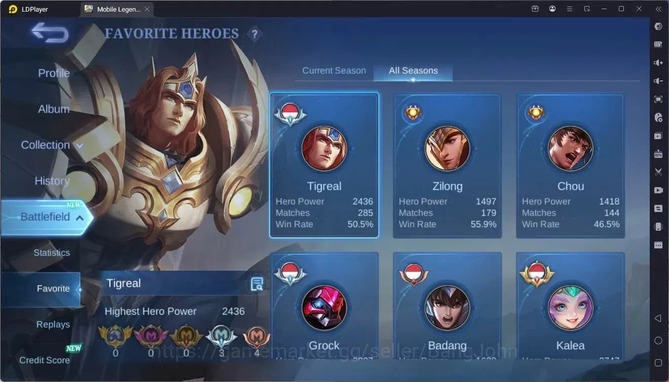 Mobile Legends: Bang Bang Accounts Global|Hero 105|Skin162|Expert|Prime Granger|KOF K image 19