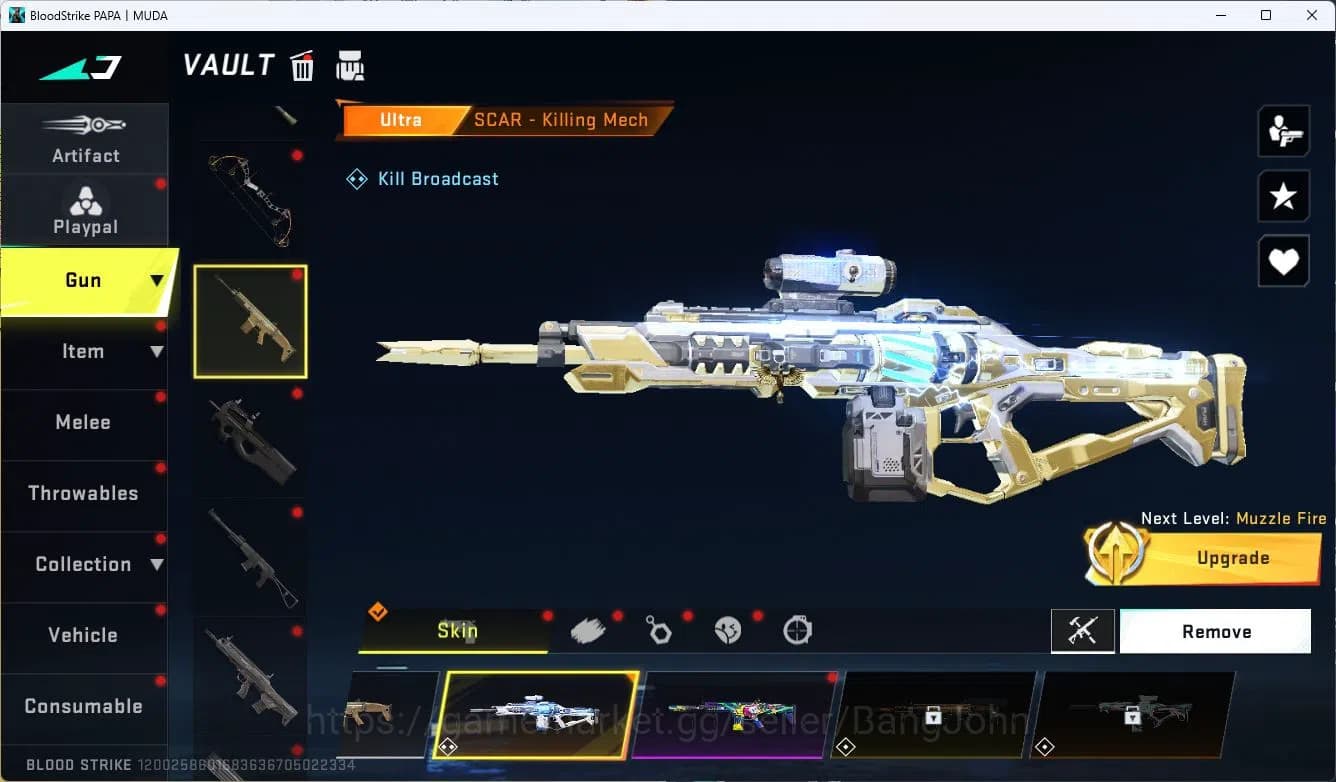 Blood Strike Accounts ASIA|ULTRA=AR97,AUG,MCX,M4A1,ORIGIN-12,URB,INP-9,S image 12