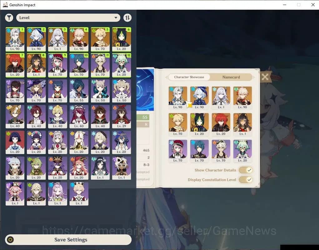 Genshin Impact Accounts ASIA |AR 55|4 Limited+29(*4Character)|NeuvilletC1, image 1