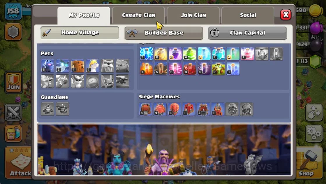 Clash of Clans Accounts TH 14-BH 7|LV 158|HH 8|BK 64,AQ 74,GW 49,MP 41,RC image 3