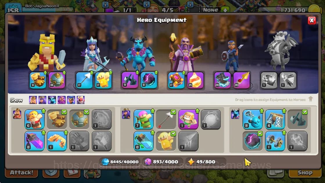 Clash of Clans Accounts TH 14-BH 7|LV 158|HH 8|BK 64,AQ 74,GW 49,MP 41,RC image 5