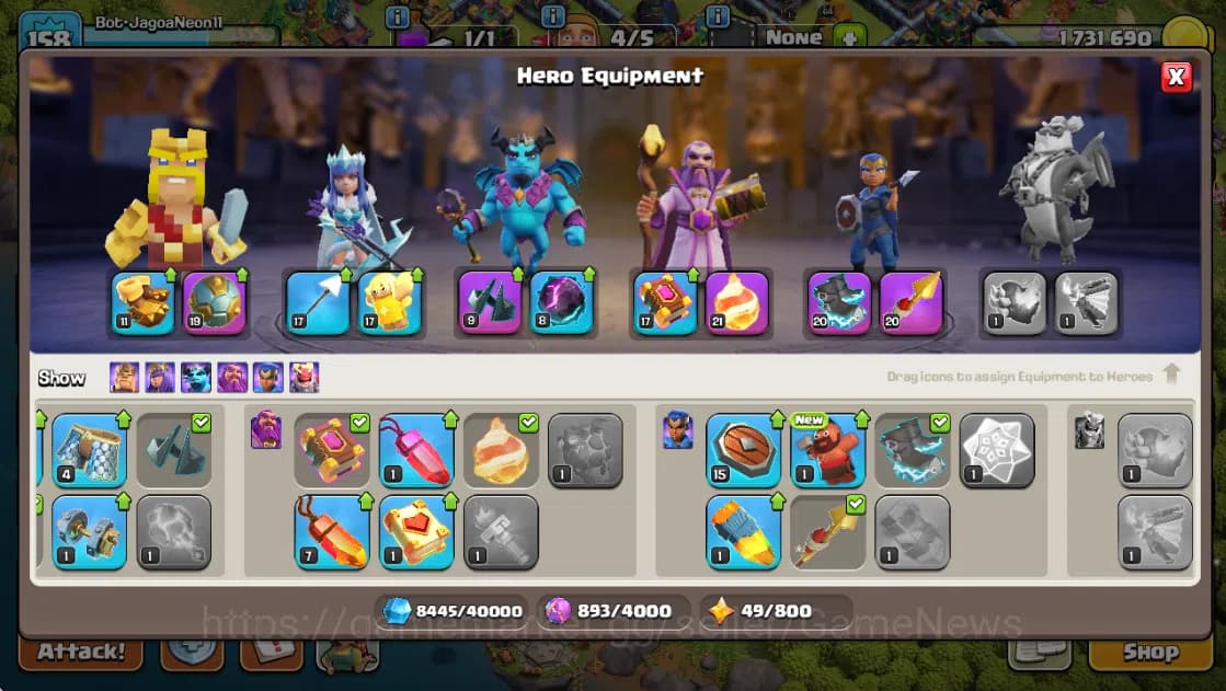 Clash of Clans Accounts TH 14-BH 7|LV 158|HH 8|BK 64,AQ 74,GW 49,MP 41,RC image 6