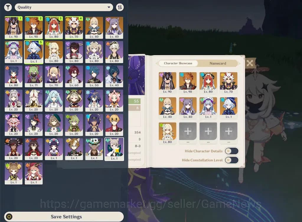 Genshin Impact Accounts ASIA |AR 55| 5 Limited +29(*4Character) |Furina,Cy image 1