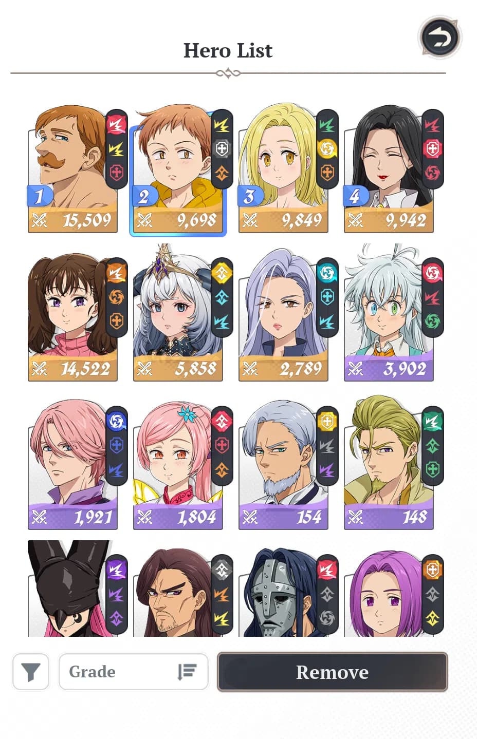 The Seven Deadly Sins: Origin Accounts EU|Lvl 43|53k Star Fragment|7 SSR|EscanorP4,Mannie image 4