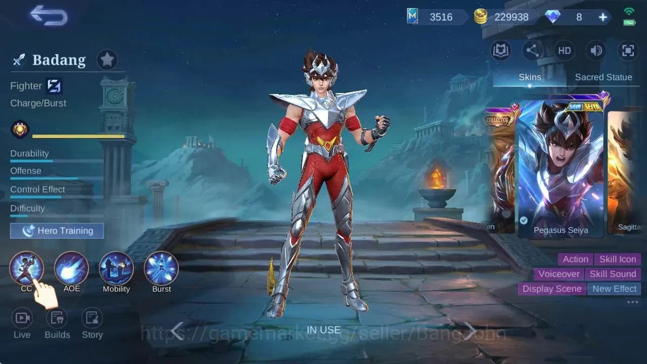 Mobile Legends: Bang Bang Accounts Global|Hero 106|Skin 219|Renowned|CC Natalia|KOF K image 12