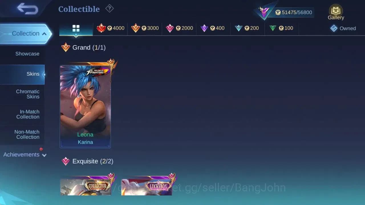 Mobile Legends: Bang Bang Accounts Global|Hero 106|Skin 219|Renowned|CC Natalia|KOF K image 14