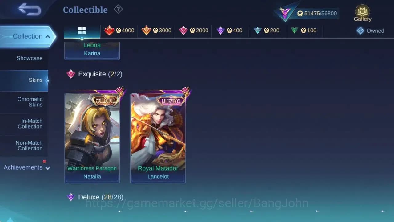 Mobile Legends: Bang Bang Accounts Global|Hero 106|Skin 219|Renowned|CC Natalia|KOF K image 15