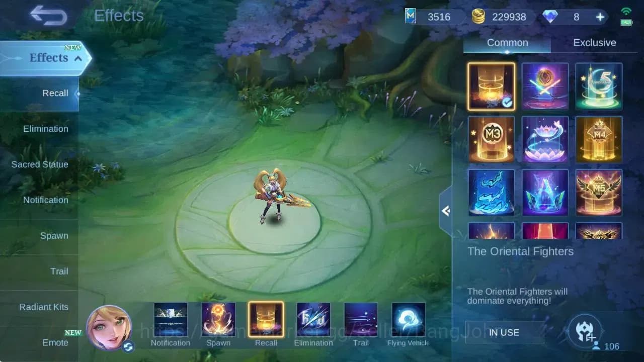 Mobile Legends: Bang Bang Accounts Global|Hero 106|Skin 219|Renowned|CC Natalia|KOF K image 6