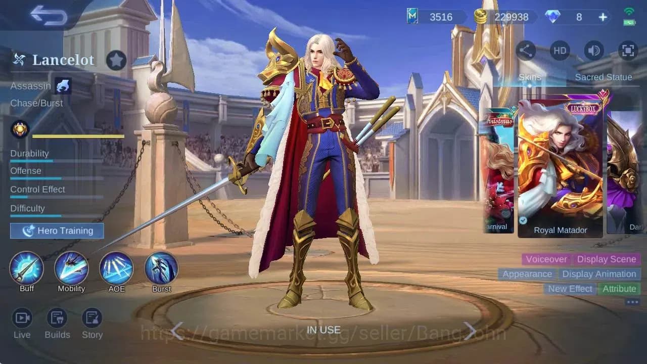 Mobile Legends: Bang Bang Accounts Global|Hero 106|Skin 219|Renowned|CC Natalia|KOF K image 8