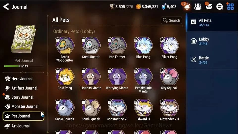 Epic Seven Accounts GLOBAL|UnVerif|4 ML(Salome,TE Kayron,SOT Snow,LC B image 10