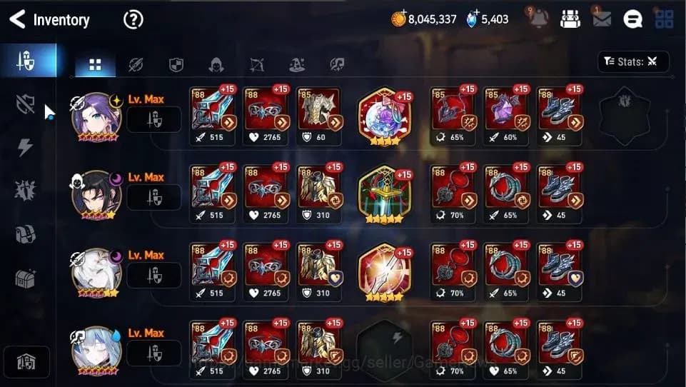 Epic Seven Accounts GLOBAL|UnVerif|4 ML(Salome,TE Kayron,SOT Snow,LC B image 18