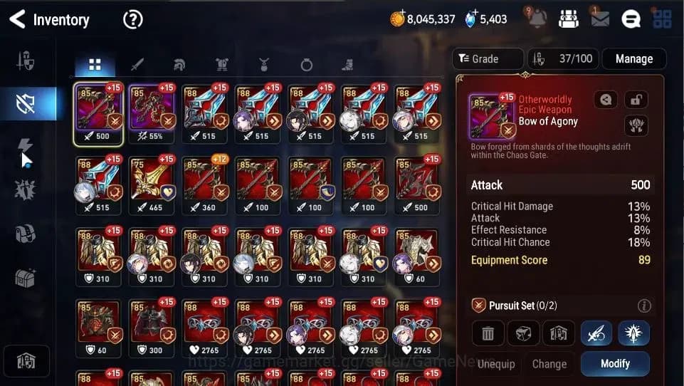 Epic Seven Accounts GLOBAL|UnVerif|4 ML(Salome,TE Kayron,SOT Snow,LC B image 19