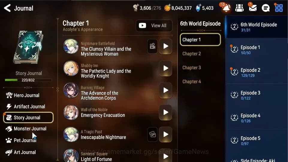 Epic Seven Accounts GLOBAL|UnVerif|4 ML(Salome,TE Kayron,SOT Snow,LC B image 8