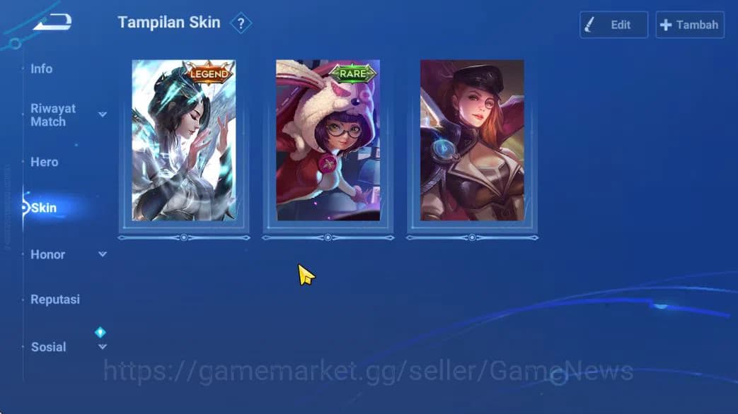 Honor of Kings Accounts Hero 13 Skin 3|Fresh Starter| (Consort Yu Legend) image 1