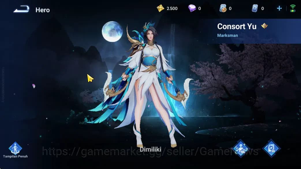 Honor of Kings Accounts Hero 13 Skin 3|Fresh Starter| (Consort Yu Legend) image 3