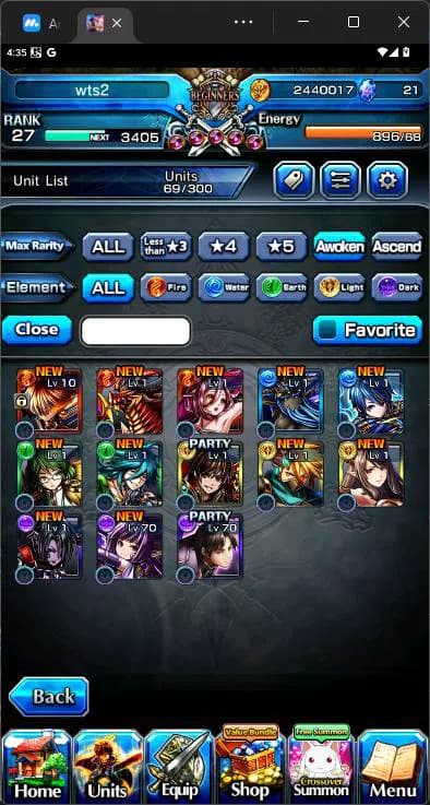 Grand Summoners Accounts GLOBAL|3 Ascend|Shirou Emiya TW,Sayaka Miki TW,Hea image 7