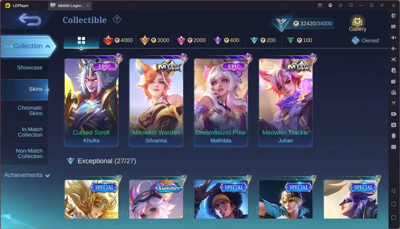 Mobile Legends: Bang Bang Accounts Global|Hero 102|Skin 151|Expert|KOF Karina|Gara|SS image 12