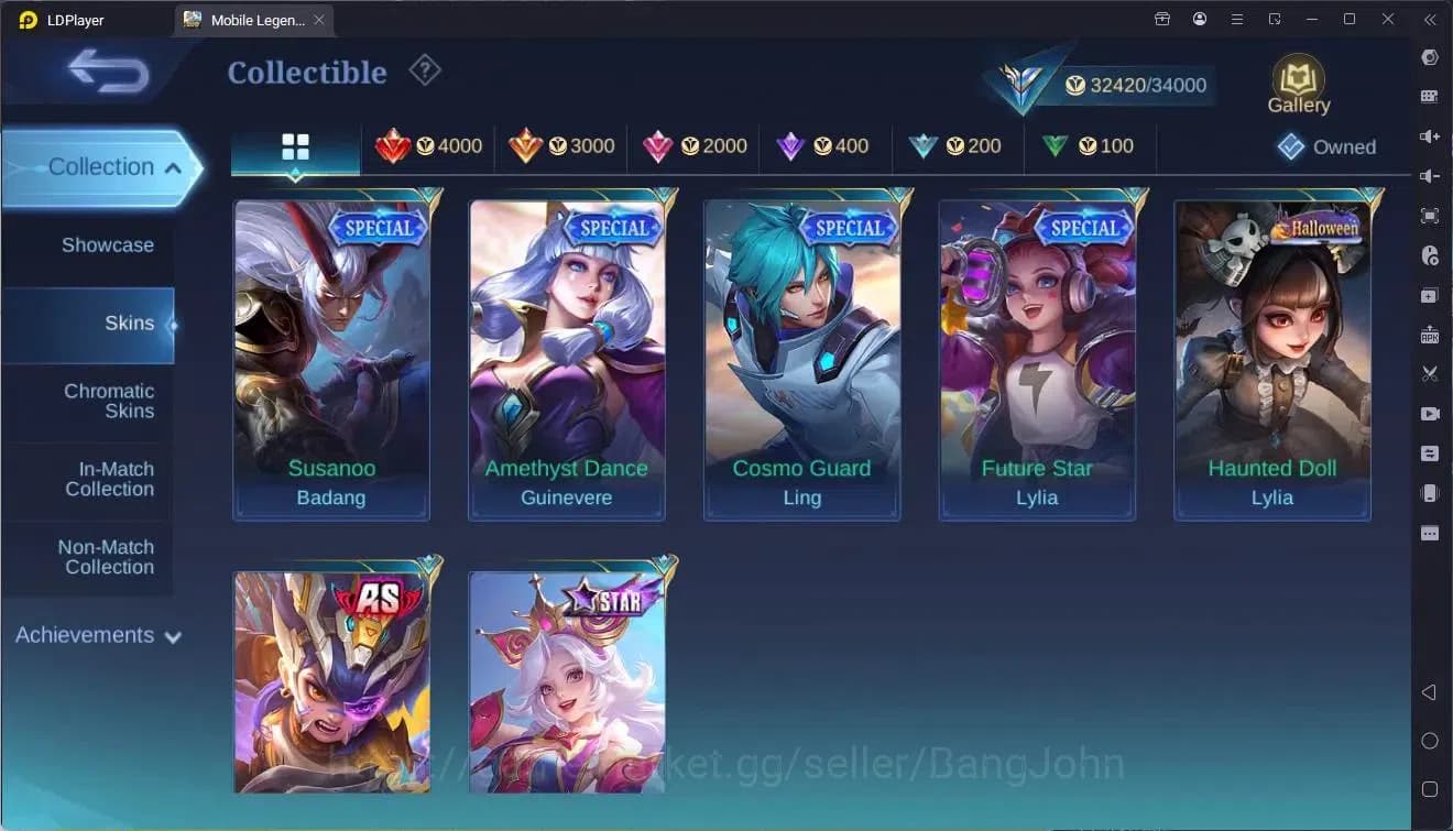 Mobile Legends: Bang Bang Accounts Global|Hero 102|Skin 151|Expert|KOF Karina|Gara|SS image 17