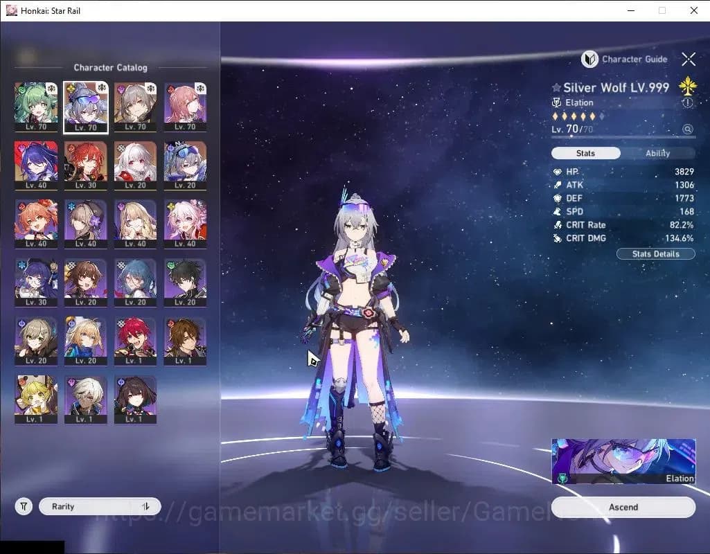 Honkai Star Rail Accounts Asia|TL 60|4 Limited|SW 999 E4+Sign,Acheron,Silver image 4