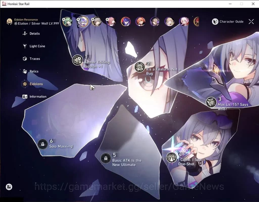 Honkai Star Rail Accounts Asia|TL 60|4 Limited|SW 999 E4+Sign,Acheron,Silver image 5