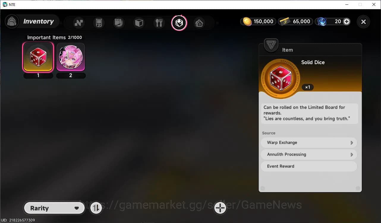 Neverness to Everness Accounts GLOBAL EU|HL 3|1 SSR Limited Nanally A1 |4 SR [Han image 10
