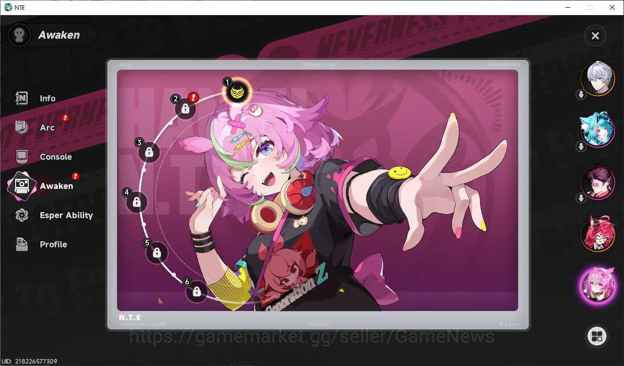 Neverness to Everness Accounts GLOBAL EU|HL 3|1 SSR Limited Nanally A1 |4 SR [Han image 6