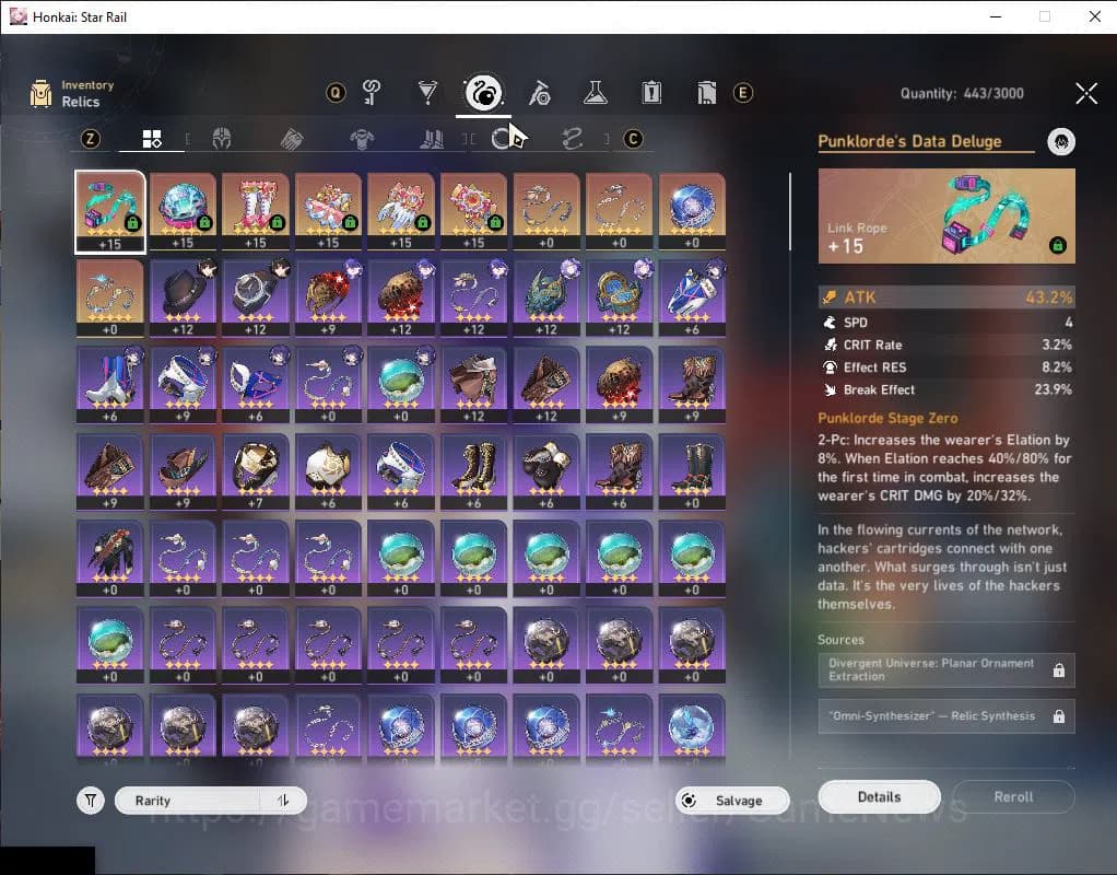 Honkai Star Rail Accounts ASIA|TL 30|15K SJ+37 SRSP+31 SRP|3 Limited|Acheron image 6