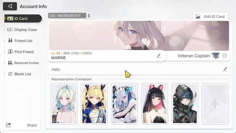 Chaos Zero Nightmare Accounts GLOBAL Lv40|5 SSR [Heidemarie+Sign,Tiphera,Narja,R image 2