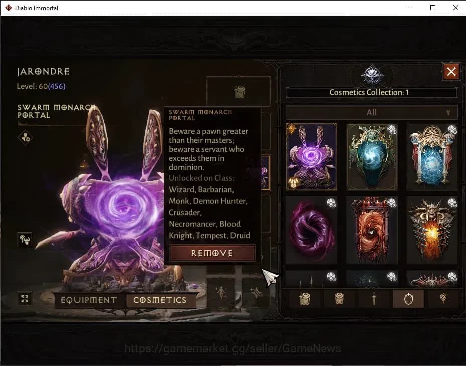 Diablo Immortal Accounts SEA=Verathiel|CS ON|Lv60(456)|Necromancer|CR 35k|R image 10