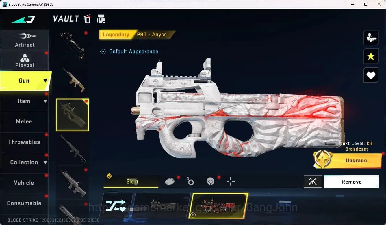 Blood Strike Accounts ASIA | Legendary P90-Abyss | Collab Ethan-Byakuya image 15
