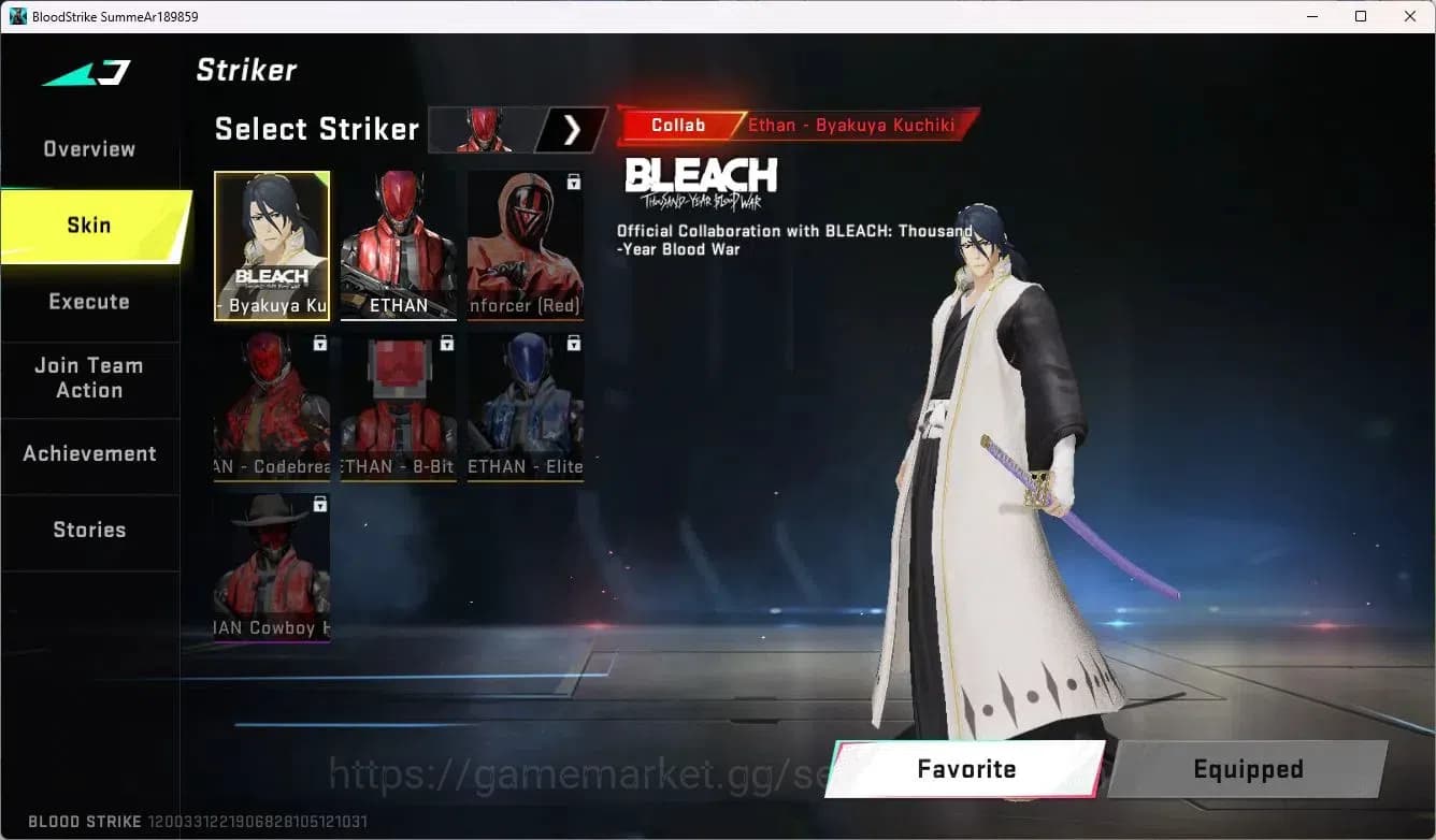 Blood Strike Accounts ASIA | Legendary P90-Abyss | Collab Ethan-Byakuya image 3