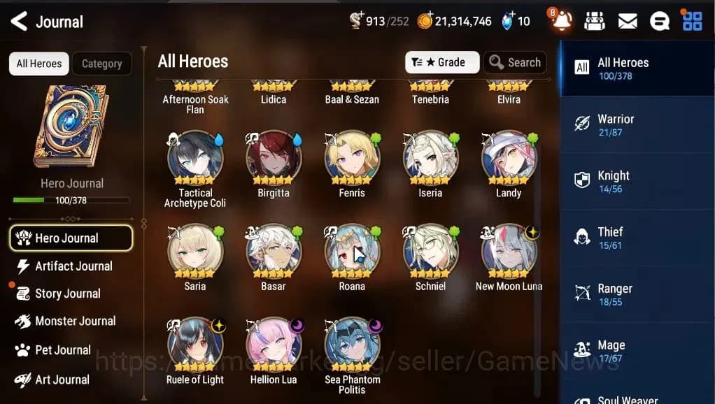 Epic Seven Accounts GLOBAL Unverif|7 ML [NM Luna, RoLight, SP Politis, image 6