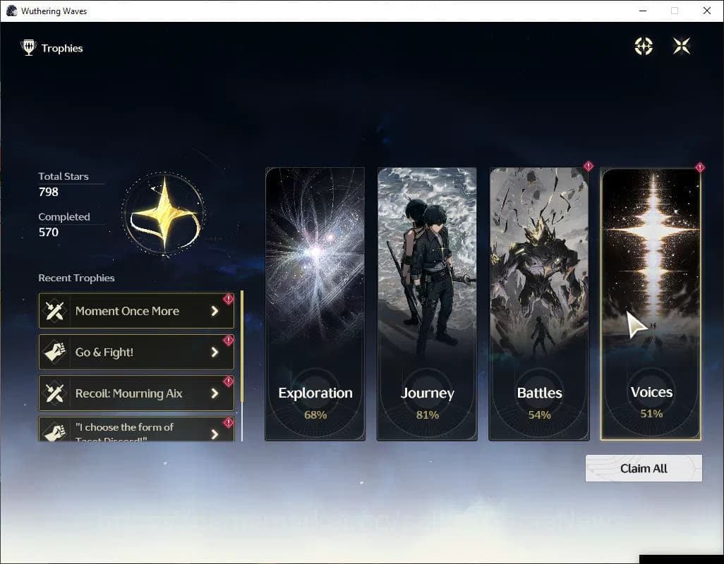 Wuthering Waves Accounts SEA | UL 48 | 1 Limited | Zani R5+Sign | MC Male | image 10