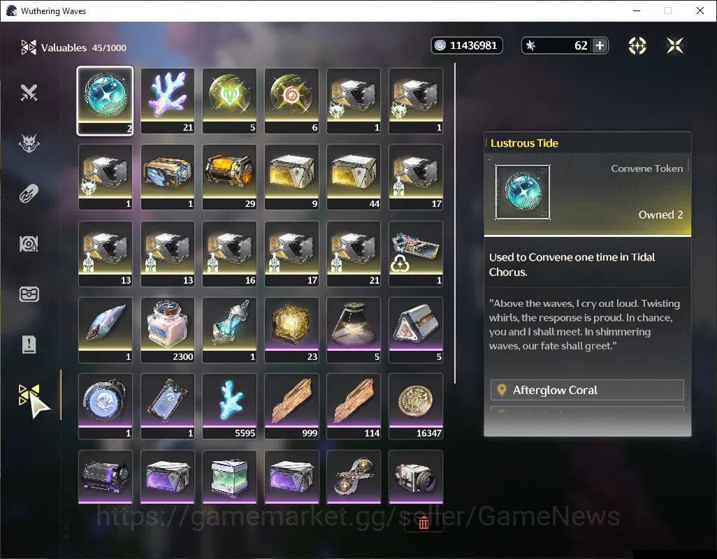 Wuthering Waves Accounts SEA | UL 48 | 1 Limited | Zani R5+Sign | MC Male | image 12