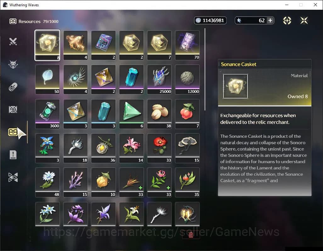 Wuthering Waves Accounts SEA | UL 48 | 1 Limited | Zani R5+Sign | MC Male | image 13