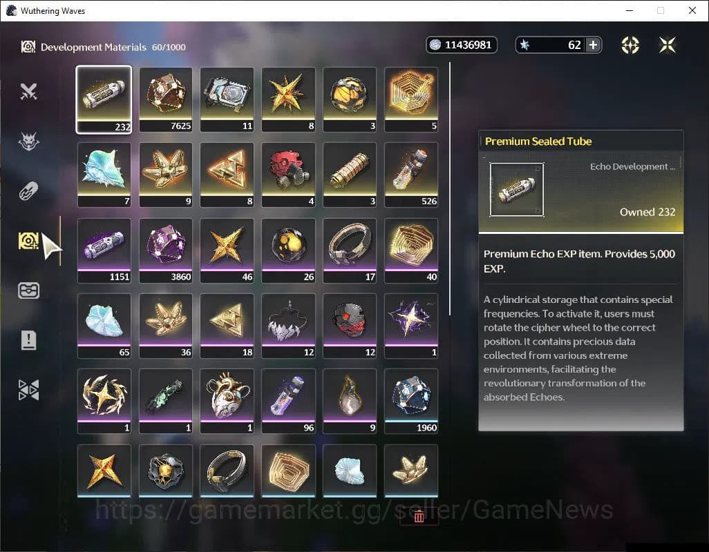 Wuthering Waves Accounts SEA | UL 48 | 1 Limited | Zani R5+Sign | MC Male | image 14