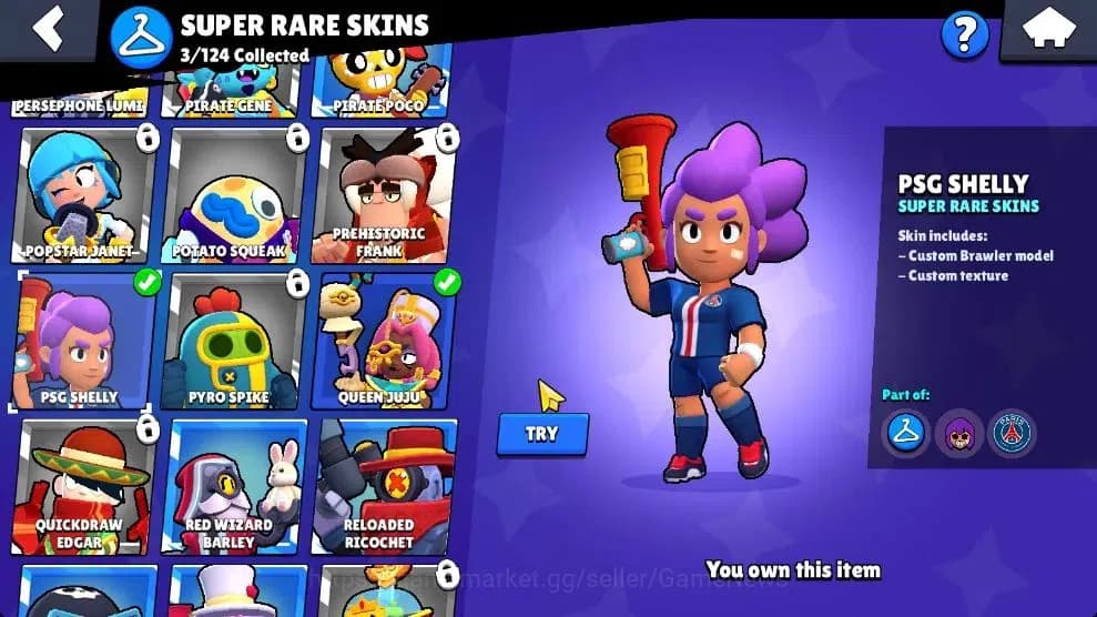 Brawl Stars Accounts 1106 Trophy|16 Brawlers Myth Juju, MR P|9 Skins|3 image 8