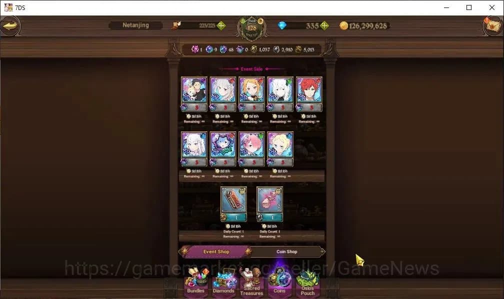 The Seven Deadly Sins: Grand Cross Accounts Asia|7,3M CC|335Dm+100 LS|7 LR+12 UR+Many Collab|C image 16